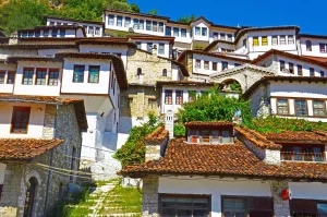 Stari del mesta Berat z edinstveno arhitekturo