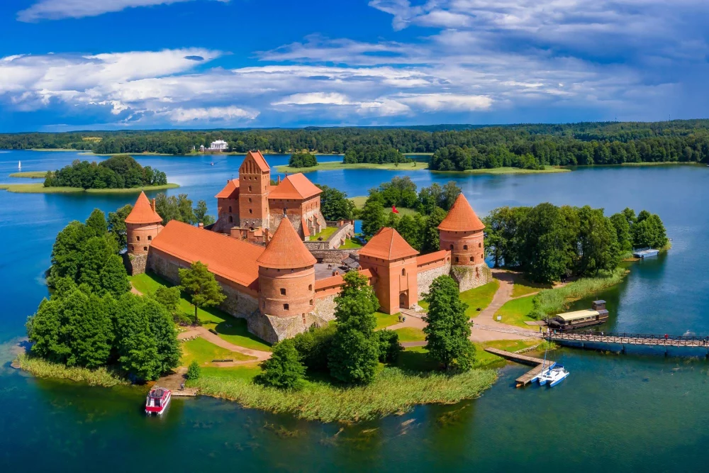 Srednjeveški grad Trakai Litva