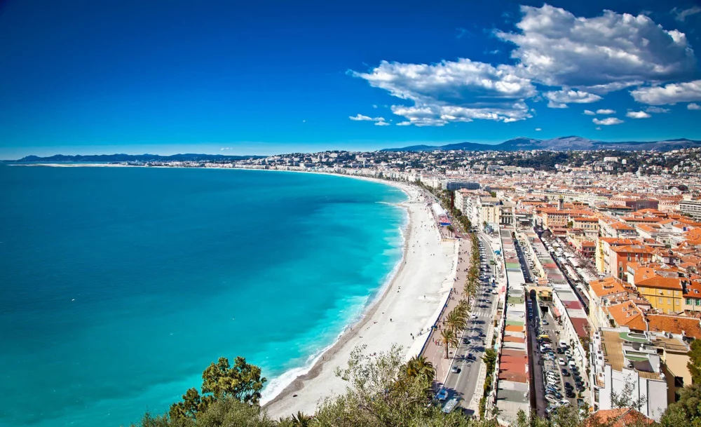 Znamenita Promenade des Anglais v Nici