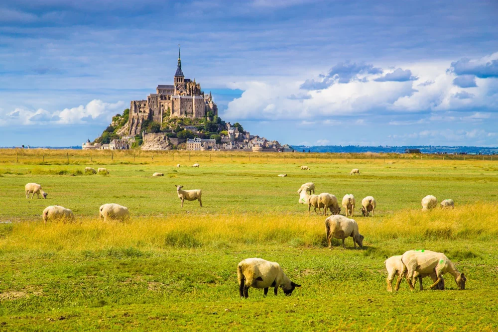 Mont St. Michel v Normandiji