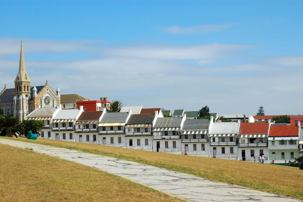 Slikovita ulica Donkin v mestu Port Elizabeth