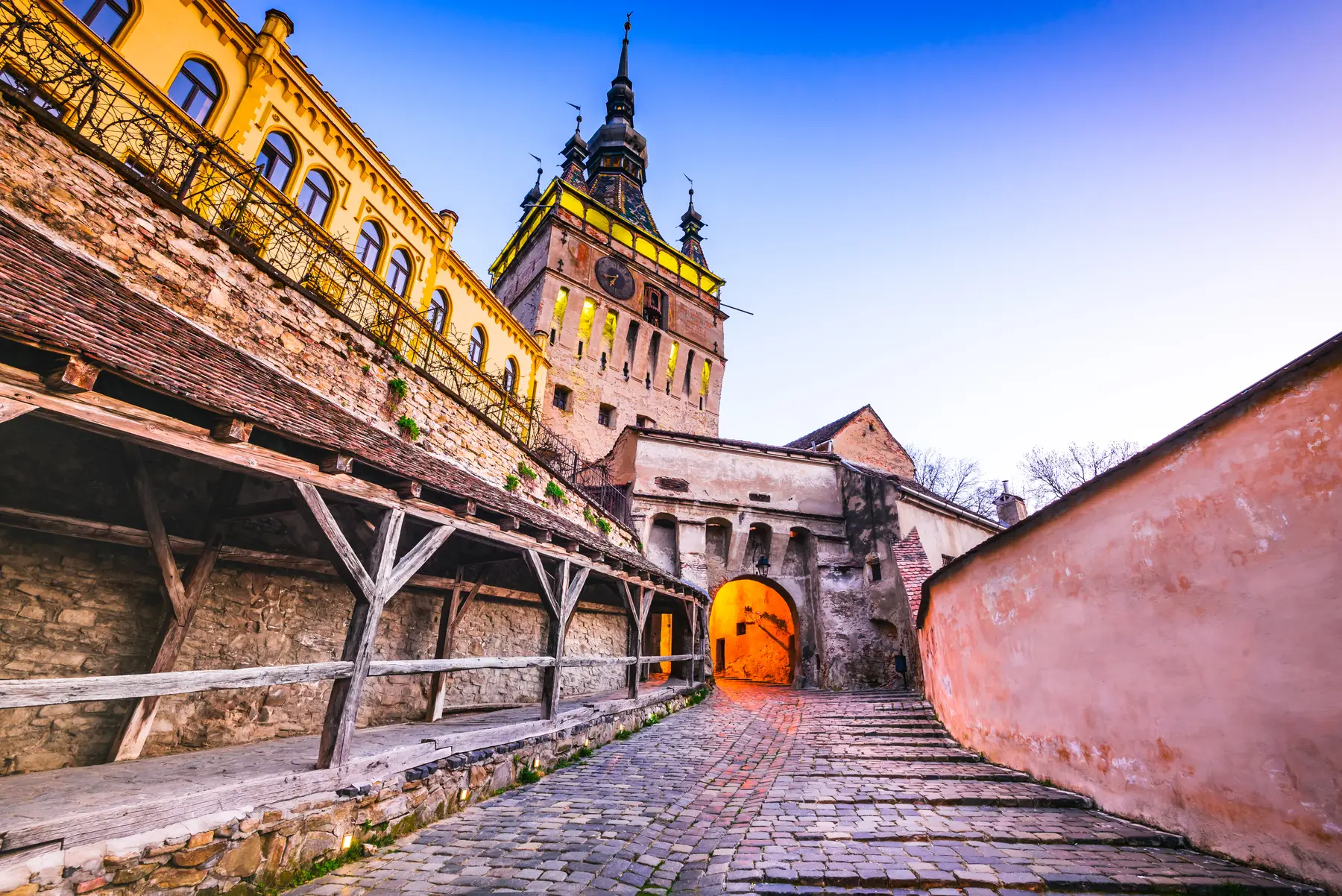 Transilvansko mesto Sighișoara s srednjeveškim gradom