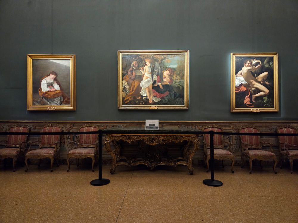 Galerija s razstavljenimi slikami Caravaggia